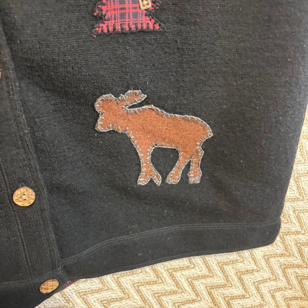 Vintage Woolrich 100% Wool Vest Winter Seasonal Holiday Christmas - Picture 6 of 8